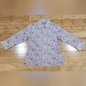 Croft & Barrow Floral Print Shirt